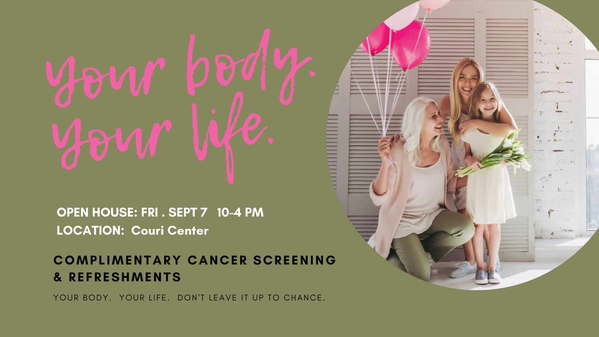 Complimentary Cancer Screening & Refreshments