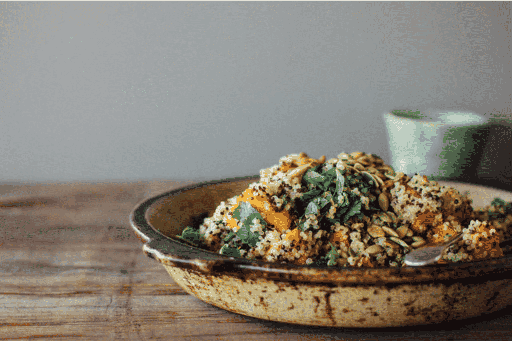 Ginger Roasted Pumpkin and Quinoa Salad