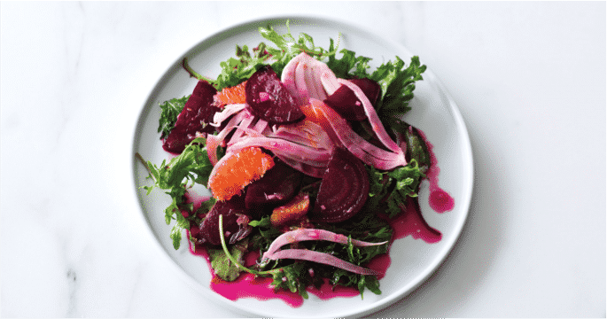 Fennel, Beet and Citrus Salad with yogurt