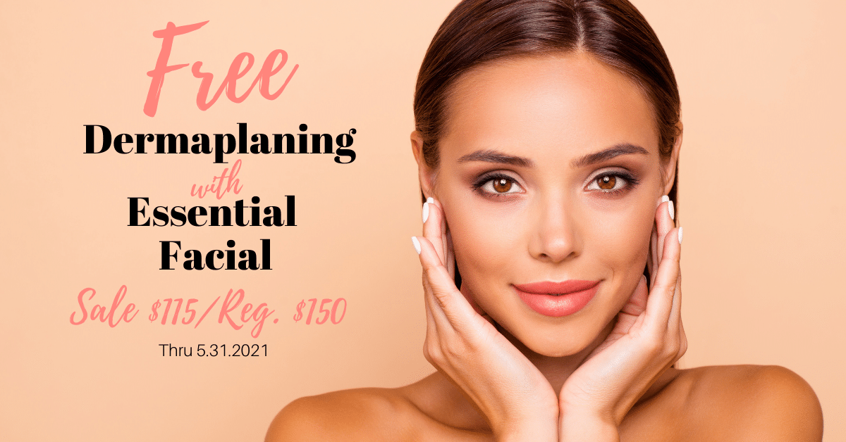 1200x628 FACIAL +Dermaplane sale MAY2021