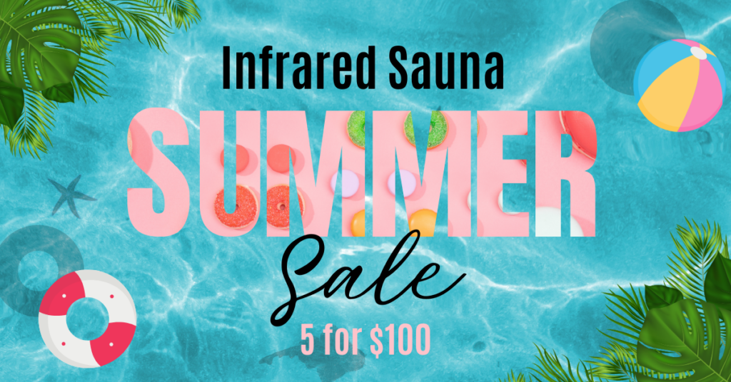 summer beach image infrared sauna sale