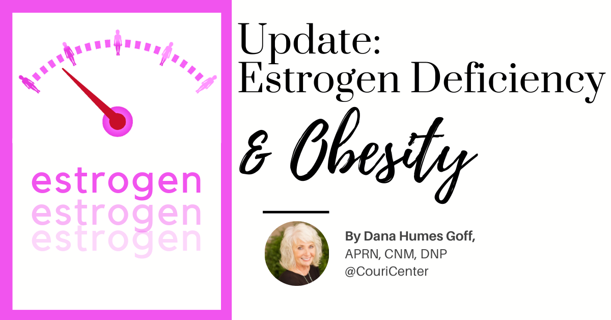 dana estrogen & obesity blog image of low estrogen meter